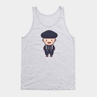 Cute Dutch Boy in Traditional Clothing Tank Top